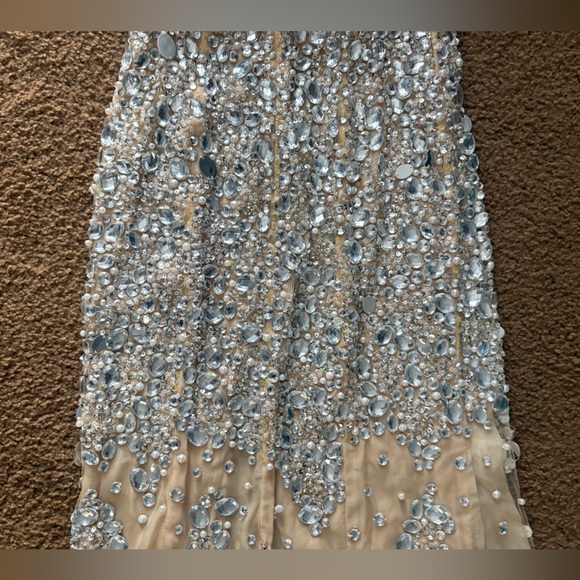 Jovani Sparkling Strapless Gown with Slit - Picture 11 of 16